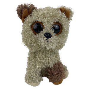 Ty Beanie Boos Puppy Dog Rootbeer 7” Plush Big Solid‎ Orange Eyes No Tags